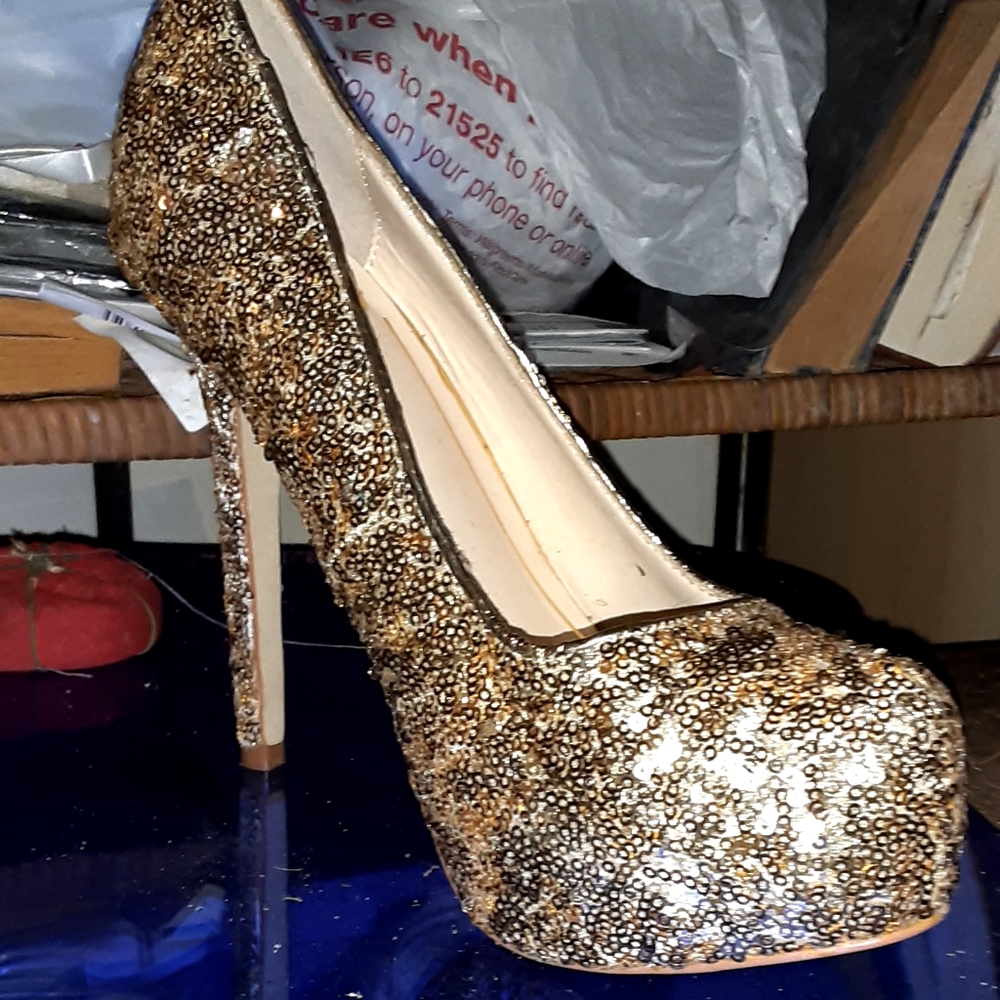 Y2k era Colin Stuart sequin heels - Picture 9 of 9